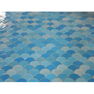 Glacier Mountain - Fish Scale mosaic tiles