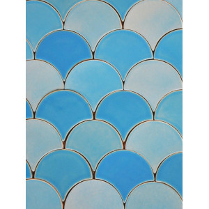 Glacier Mountain - Fish Scale mosaic tiles