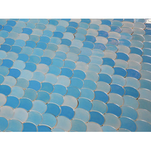 Glacier Mountain - Fish Scale mosaic tiles