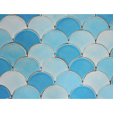 Glacier Mountain - Fish Scale mosaic tiles