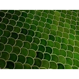 Forest Moss - Green Fish Scale Tiles