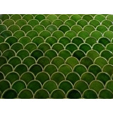 Forest Moss - Green Fish Scale Tiles