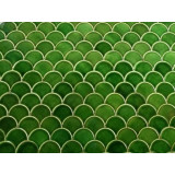 Forest Moss - Green Fish Scale Tiles