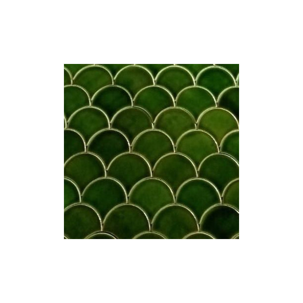 Forest Moss - Green Fish Scale Tiles
