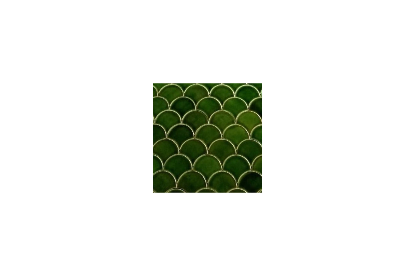 Forest Moss - Green Fish Scale Tiles