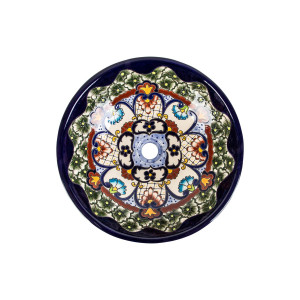 Juanetta prima - Mexican vessel sink with relief patterns