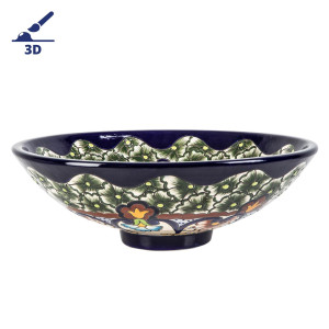 Juanetta prima - Mexican vessel sink with relief patterns