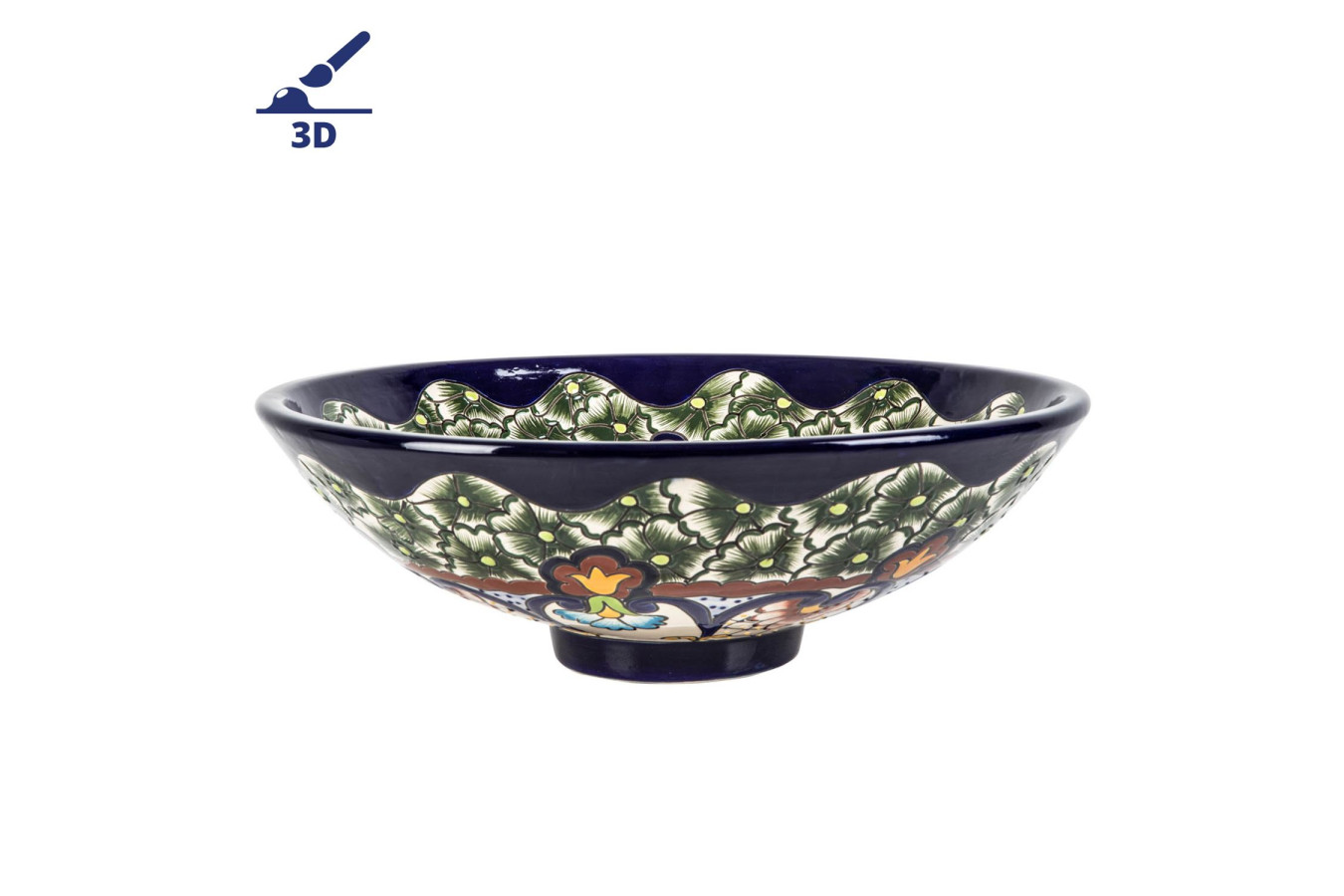 Juanetta prima - Mexican vessel sink with relief patterns