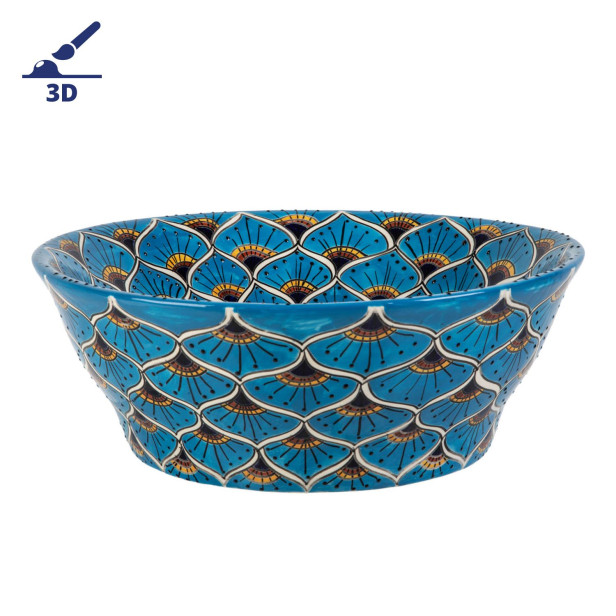 Azura prima - Mexican vessel sink with relief patterns