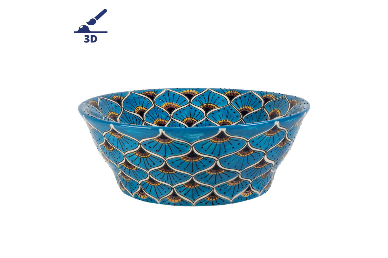 Azura prima - Mexican vessel sink with relief patterns