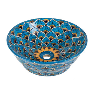 Azura prima - Mexican vessel sink with relief patterns