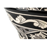 Atalaya prima - black Mexican sink with relief patterns
