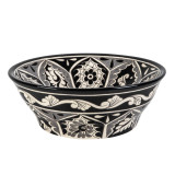 Atalaya prima - black Mexican sink with relief patterns
