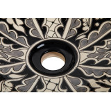 Atalaya prima - black Mexican sink with relief patterns