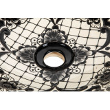 Serena prima -  tall vessel sink with relief patterns