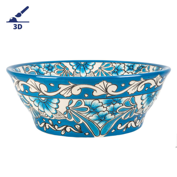 Lorena prima - tall vessel sink with crowned design
