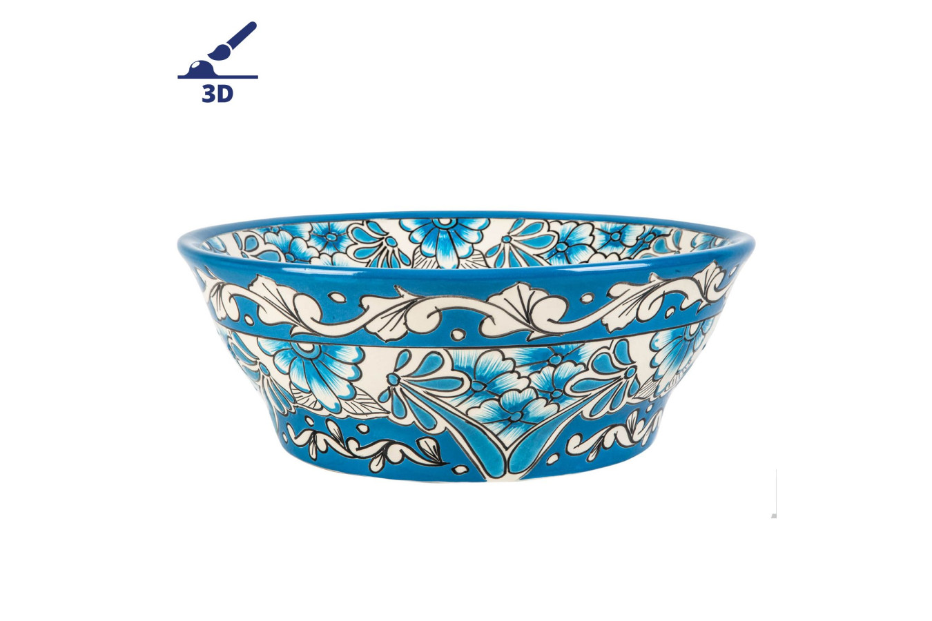 Lorena prima - tall vessel sink with crowned design