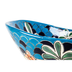 La Reina prima - Mexican washbasin with bolded pattern