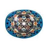 La Reina prima - Mexican washbasin with bolded pattern