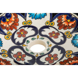 La Reina prima - Mexican washbasin with bolded pattern
