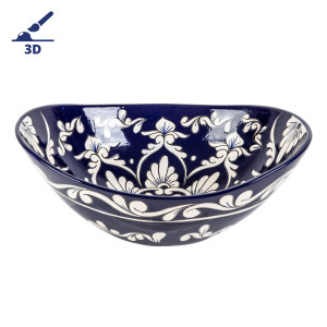 Felisa prima - Countertop washbasin decorated with bolded pattern