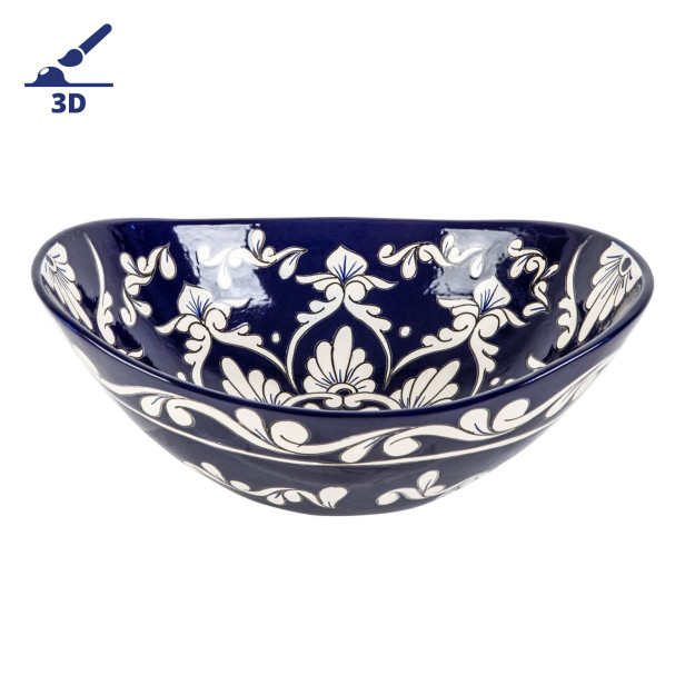 Felisa prima - Countertop washbasin decorated with bolded pattern