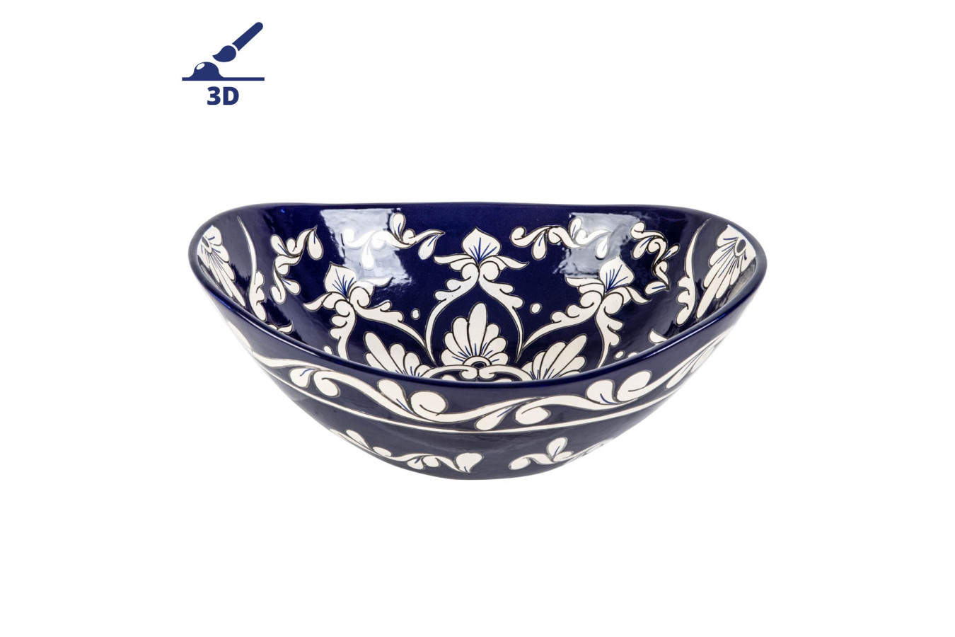 Felisa prima - Countertop washbasin decorated with bolded pattern