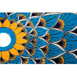 Azura prima -  turquise sink decorated with relief
