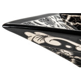 Serena prima - black countertop sink with bolded pattern