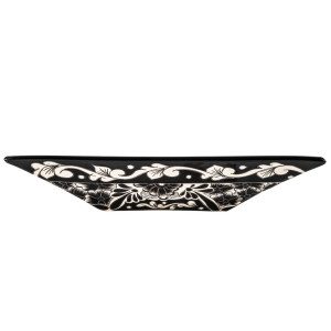 Serena prima - black countertop sink with bolded pattern