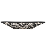 Serena prima - black countertop sink with bolded pattern