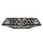 Serena prima - black countertop sink with bolded pattern