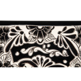 Serena prima - black countertop sink with bolded pattern
