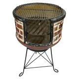 Las Derrumbadas - garden fireplace from Mexico