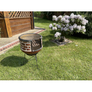 Las Derrumbadas - garden fireplace from Mexico