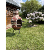 Las Derrumbadas - garden fireplace from Mexico