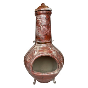 Parícutin - Chimenea clay garden fireplace