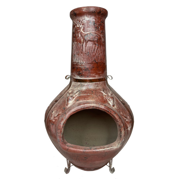 Parícutin - Chimenea clay garden fireplace