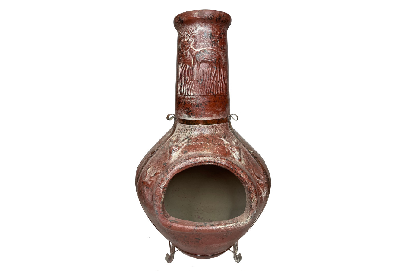 Parícutin - Chimenea clay garden fireplace