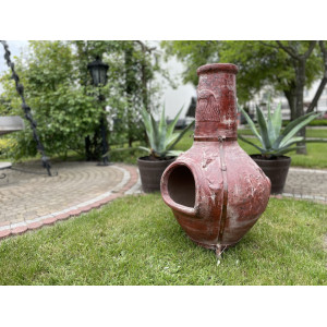 Parícutin - Chimenea clay garden fireplace