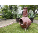 Parícutin - Chimenea clay garden fireplace