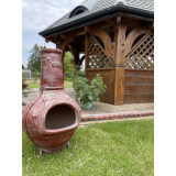 Parícutin - Chimenea clay garden fireplace