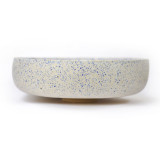 Klaudia - round white-blue sink