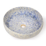 Klaudia - round white-blue sink