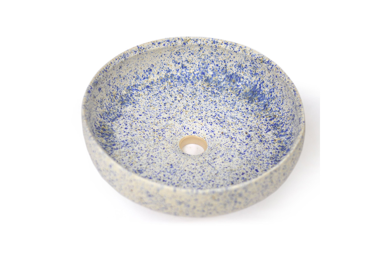 Klaudia - round white-blue sink