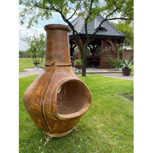 Las Cumbres - garden fireplace from Mexico - 2 holes