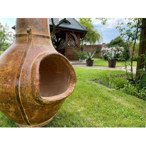 Las Cumbres - garden fireplace from Mexico - 2 holes