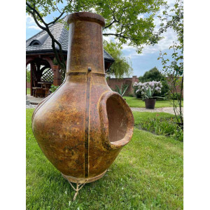 Las Cumbres - garden fireplace from Mexico - 2 holes