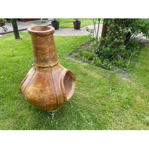 Las Cumbres - garden fireplace from Mexico - 2 holes