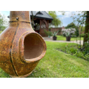 Las Cumbres - garden fireplace from Mexico - 2 holes